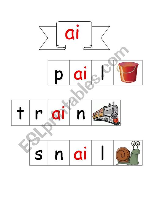 Ai Words Reading Worksheet