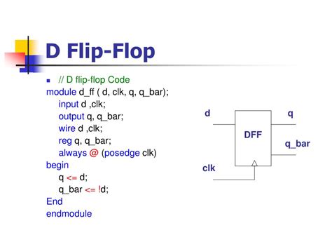 D Flip Flop Verilog