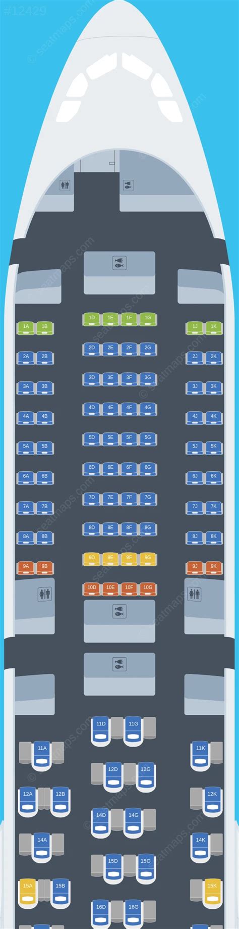 Sitzplan Des Airbus A Der Edelweiss Air