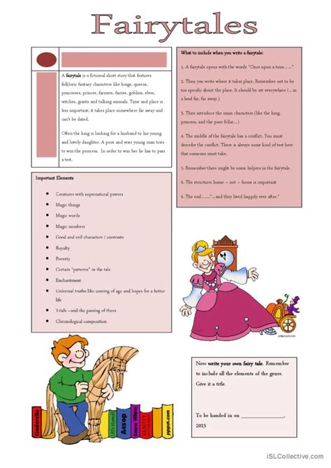 Fairy Tales English Esl Worksheets Pdf Doc