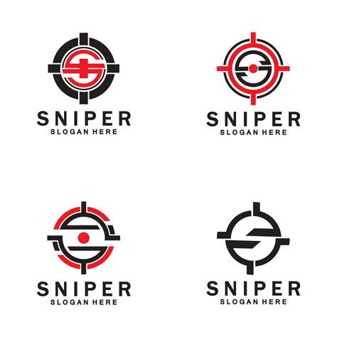 Sniper Aim Target Vector Logo Initial S Target Logo Vector 16084288