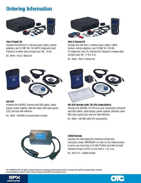 Otc Gm Tech 2 Scanners