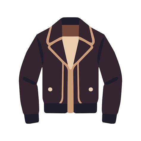 Ilustración de vector de chaqueta de hombre ropa plana chaqueta de