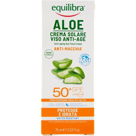 Solare Crema Viso Anti Age Spf 50 EQUILIBRA 75 ML Coop Shop