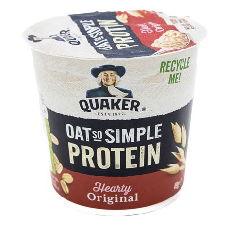 Quaker Oat So Simple Protein Porridge Pot Original 49g From Quaker