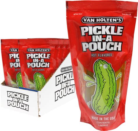 Amazon Van Holten S Pickles Jumbo Hot Pickle In A Pouch 12