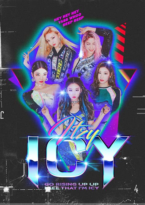 Itzy Icy Poster Retro Poster Graphic Design Posters Pop Posters