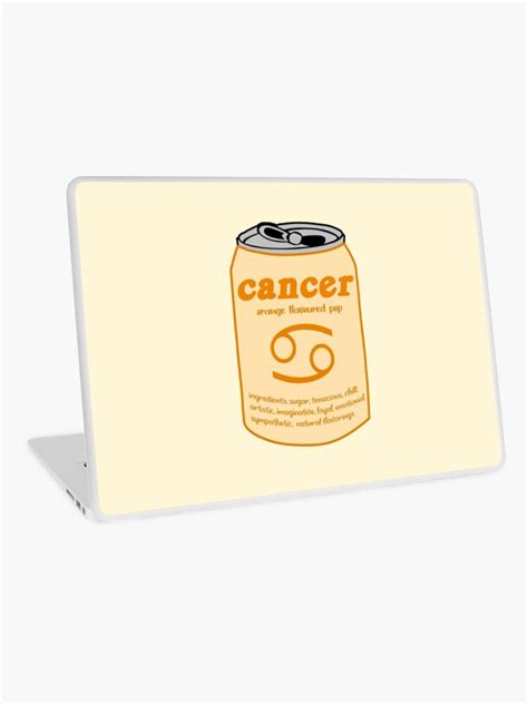 Cancer Zodiac Sign Trendy Vsco Sticker Laptop Skinundefined By