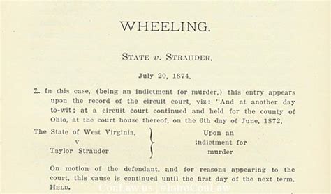 An Introduction to Constitutional Law » Strauder v. West Virginia