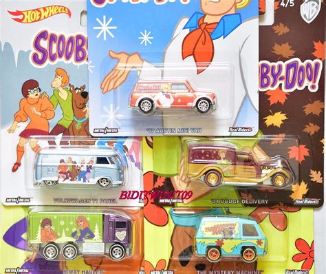 Awesome Awesome HOT WHEELS POP CULTURE SCOOBY DOO SET OF MYSTERY