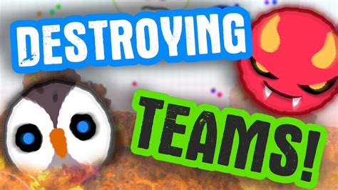 Destroying Teams In Agario Agar Io Youtube