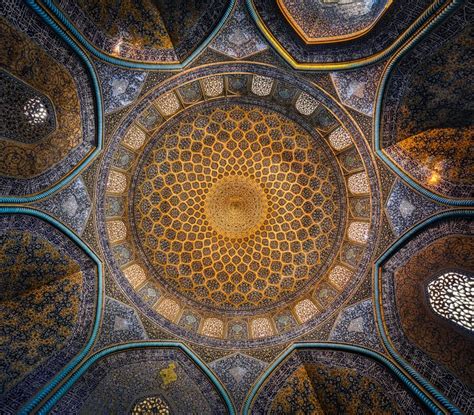 Ceiling Of Sheikh Lotfollah Mosque Mohammad Domiri Photography