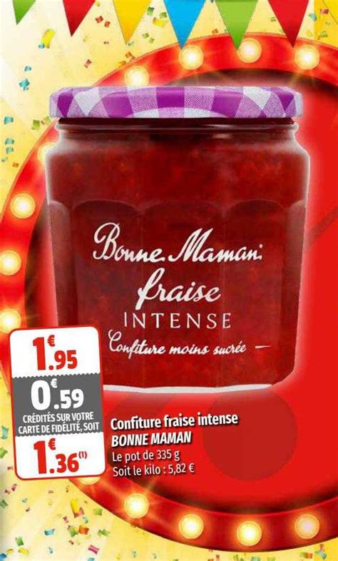 Promo Confiture Fraise Intense Bonne Maman Chez Coccimarket Icatalogue Fr