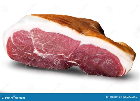 Aislado Prosciutto Crudo Di Suino Nero Dei Nebrodi Foto De Archivo