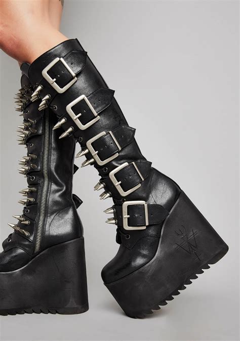 Appetite For Destruction Platform Boots Gothic Boots Goth Shoes