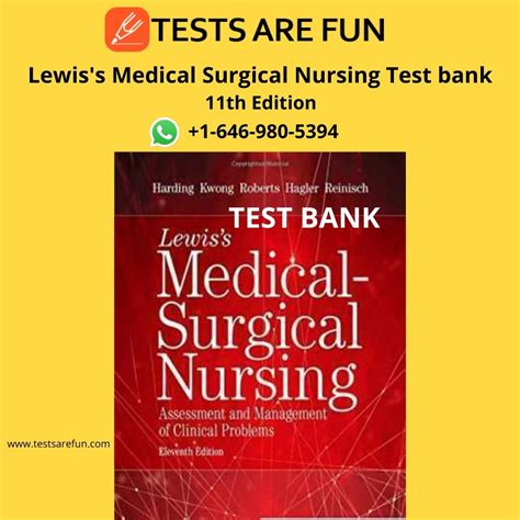 Lewis S Medical Surgical Nursing Test Bank 11th Edition