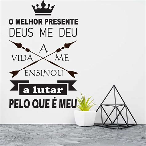 Adesivo Decorativo Sala Frase Melhor Presente Deus Me Deu Shopee Brasil