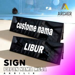 Jual SIGN BOARD PAPAN PENUNJUK CUSTOM NAMA AKRILIK ACRYLIC Shopee