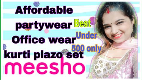 Meesho Under 500 Trending Kurti Plazo Set Haul Affordable Meesho