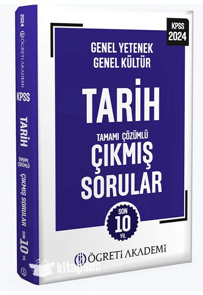 2024 KPSS Genel Yetenek Genel Kültür Tarih Tamamı Çözümlü Çıkmış