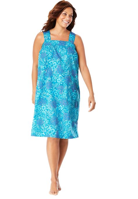 Dreams Co Dreams Co Women S Plus Size Print Sleeveless Square