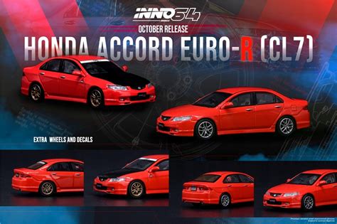 INNO 1 64 HONDA ACCORD Euro R CL7 Milano Red Z Dod 14129436376 Allegro Pl