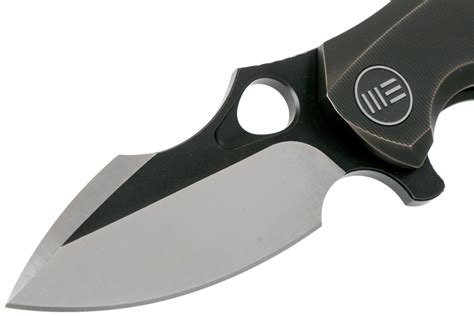 We Knife M Couteau De Poche Bronze Titanium Achetez Prix