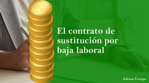 Sorprendente Bonificaci N Contrato Sustituci N Baja Laboral