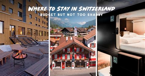 Budget Switzerland Hotels and Hostels — Zurich, Lucerne, Interlaken, Montreux, Zermatt, St Moritz