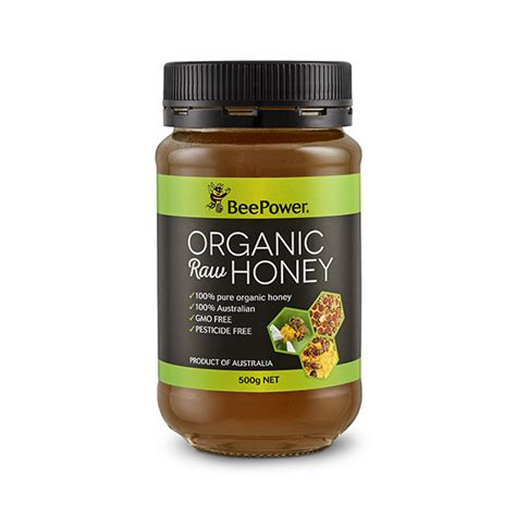 Raw Organic Honey 500g Beepower