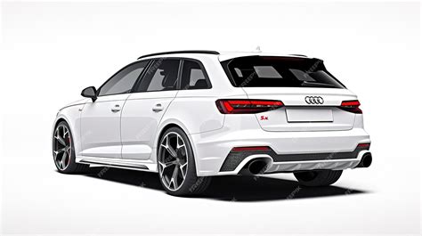 Premium Photo Audi Rs4 Back View Mockup