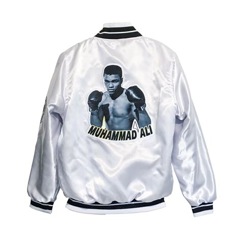 Veste Bomber Blanc Muhammad Ali Veste Hollyhood