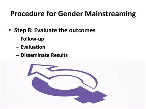 Process To Develop Gender Mainstreaming Action Plan Ppt