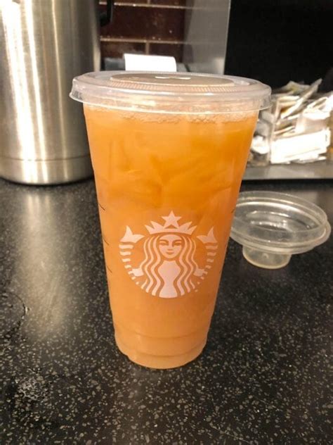 You Can Get An Orange Drink At Starbucks That Tastes Just Like A Gummy Peach Ring