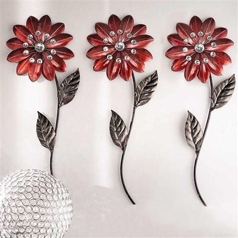 20 Best Silver Metal Wall Art Flowers