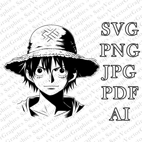 One Piece Luffy Svg One Piece Luffy Png One Piece Show Etsy Uk