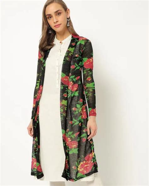 Buy Floral Print Open Front Shrug Online At Best Prices In India Jiomart