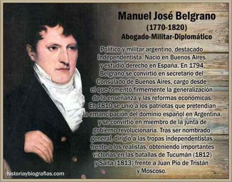 Biograf A De Manuel Belgrano Cronologia De Su Vida Y Obra