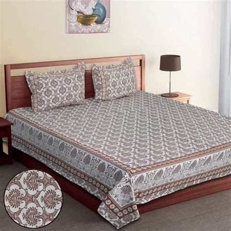 Hand Block Printed Cotton Double Bed Sheets At Rs Set In Jaipur