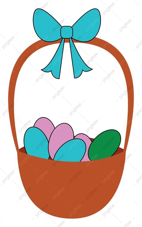 Easter Egg Basket Clipart Png Images Basket Full Of Easter Eggs Colorful Eggs Egg Png Image