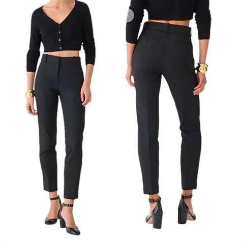 J Crew Pants Jumpsuits Jcrew Black Cameron Cotton Viscose Comfy