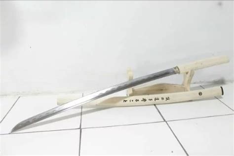 Jual Pedang Samurai Katana Shirasaya Kanji Natural Kayu Jeruk Di Lapak