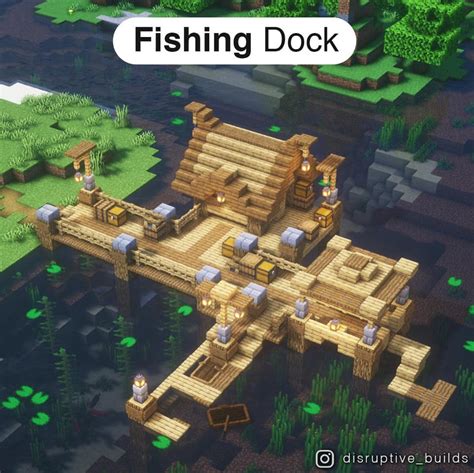 I made a Fishing Dock! : Minecraftbuilds