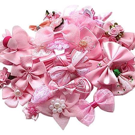 Amazon Chenkou Craft Mix Pink Ribbon Flowers Bows Craft Wedding