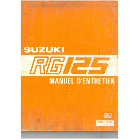 Suzuki Rg Manuel D Entretien