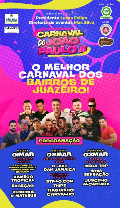 Carnaval Do Bairro Jo O Paulo Ii Promete Agitar O Final De Semana