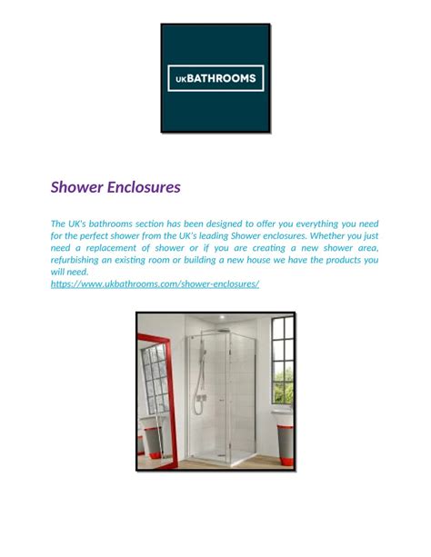 Ppt Shower Enclosures Powerpoint Presentation Free Download Id 7891421