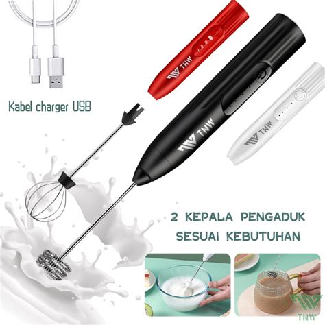 Jual Tnw Pembuih Susu Pengocok Telur Handheld Blender Milk Frother