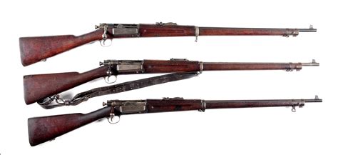 Ca Lot Of 3 Springfield 30 40 Krag Bolt Action Rifles Auctions