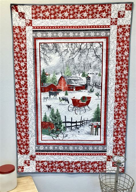 Holiday Homestead Panel Magic Quilt Kit D35